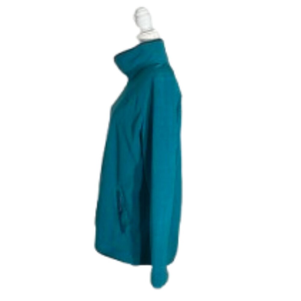 L.L. Bean Green Fleece Women's Mock Neck Pullover Size Large - Picture 3 of 9